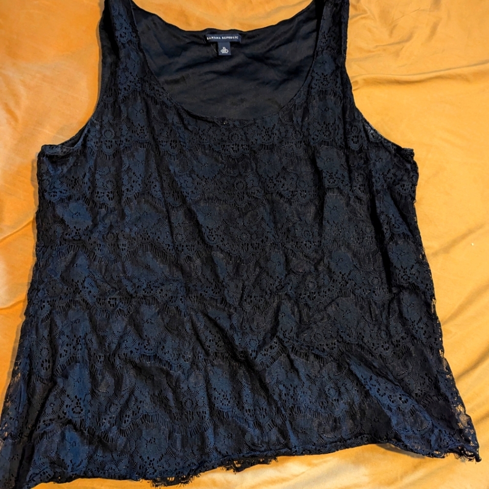 Banana Republic Lace Overlay Tank